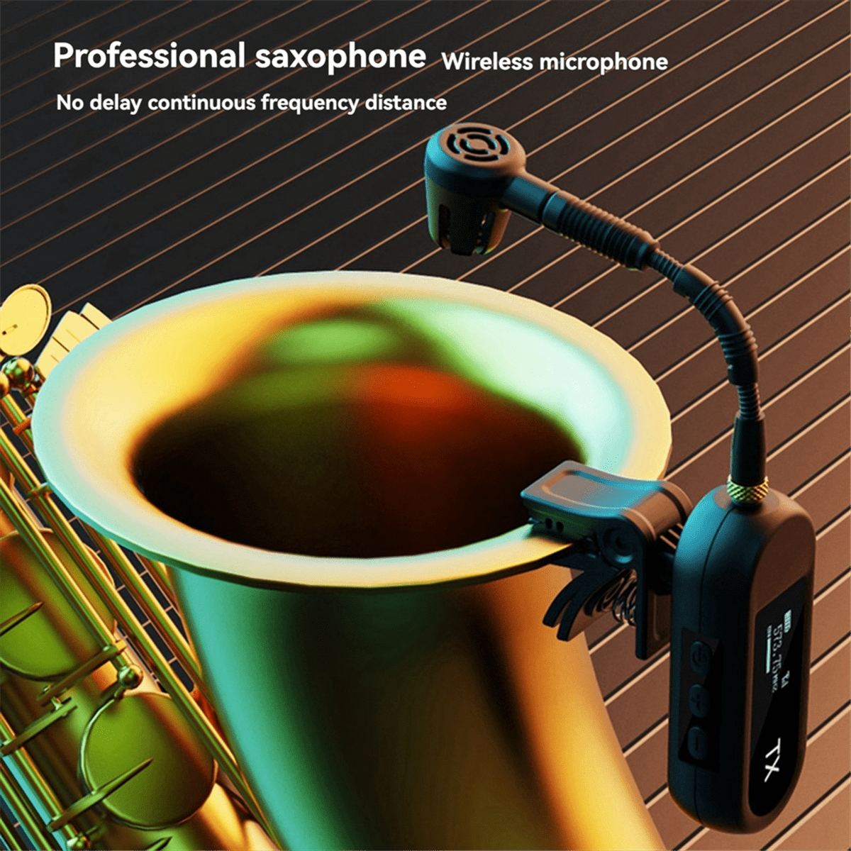 1 x Wireless Instrument Microphone-As Shown