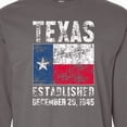 thumbnail image 4 of Inktastic Established December 29, 1845 Texas Flag Long Sleeve T-Shirt, 4 of 5