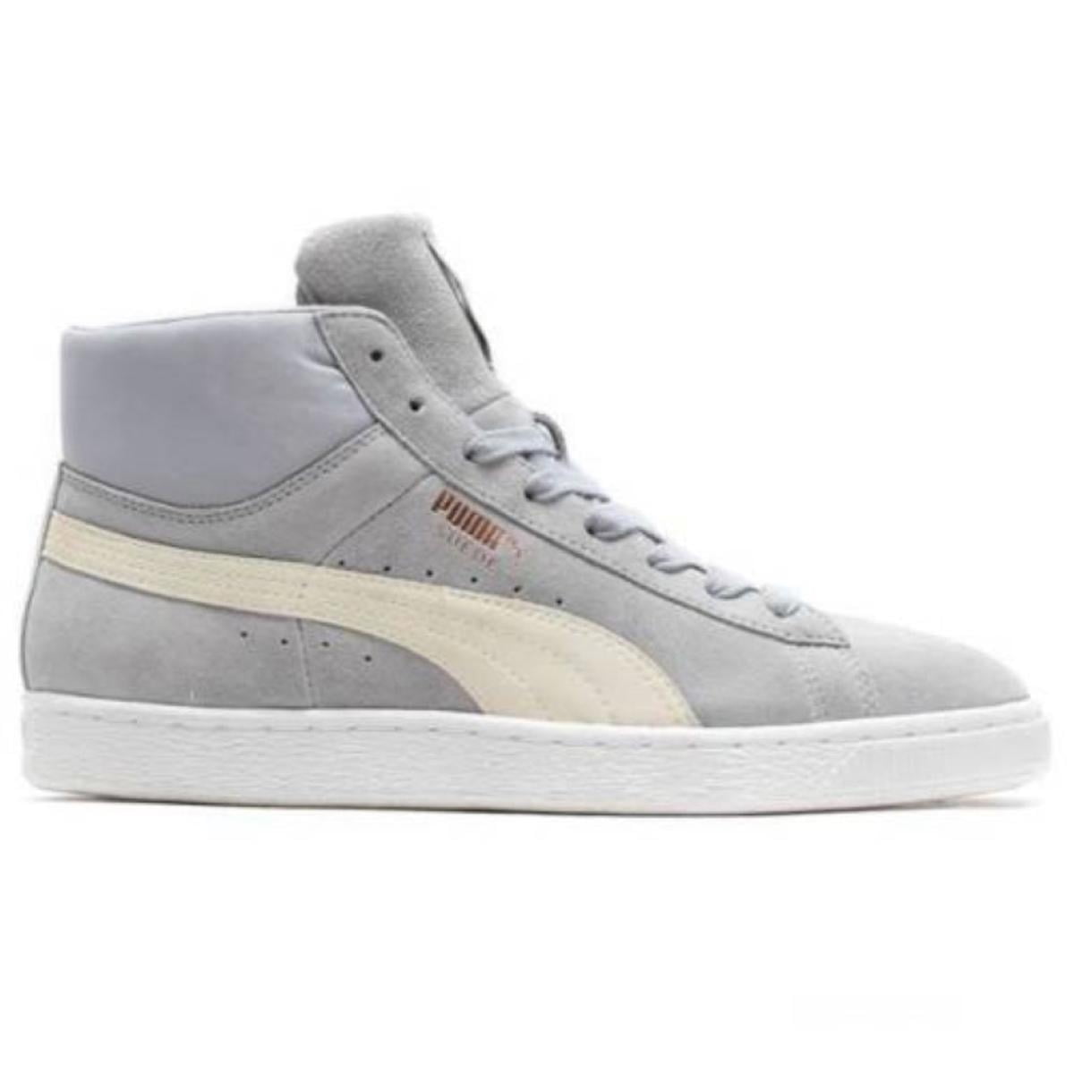 Puma Suede Mid Classic Mens Grey Sneakers Walmart.com