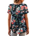 thumbnail image 3 of a.Jesdani Women's Plus Size Tunic Tops Short Sleeve V Neck Casual Blouses M-4X, 3 of 7