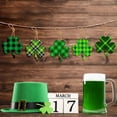 thumbnail image 5 of 12pcs St Patricks Day Shamrock Gift Pendant - Single-Sided Clover Hanging Decor, Irish Party Scene Layout Ornament, Lightweight Plastic Pendant for Door Wall Window Indoor St Paddys Day Accent, Green, 5 of 8