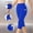 *Blue, variant on Women's High Waist Tummy Control Capri Leggings, Butt Lifting Workout Pants for Yoga and Gym Army Green,Women's Plus M