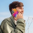 thumbnail image 6 of Compatible with iPhone 11 12 13 mini 14 15 16 Pro Max Plus Wallet Case with Card Holder, PU Leather Kickstand Card Slots Case ( Gradient Geometric Abstract, iPhone 15 Plus), 6 of 7