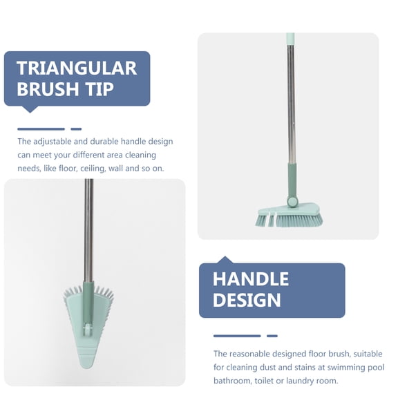 MIPCASE Adjustable Handle Pool Floor Brush for Bathroom and Pool Cleaning