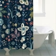 thumbnail image 4 of Waterproof Beautiful Colorful Floral Shower Curtain 72x72 Inch Boho Style Polyester Unique Shower Curtain for Bathroom Hotel Home Decor with 12 Plastic Hooks, 4 of 5