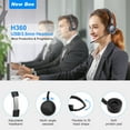 thumbnail image 4 of New bee USB Wired Headset with Noise-Canceling Mic, USB-C Adapter, Adjustable Headband, Playback Control/Mute, for Online Classes/Skype/Call Center/PC & Mobile, 4 of 8
