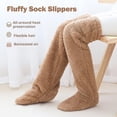 thumbnail image 2 of Winter Warm Women Slippers For Home Use Thick Fuzzy Floor Socks With Non Slip Feature Ideal For Indoor Comfort During Cold Months, 2 of 8