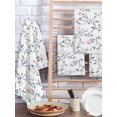 thumbnail image 2 of Spring Flowers Kitchen Dish Towels for Drying Dishes Set of 2, Blue Pink Floral Leaves Pastoral Botanical Waffle Weave Microfiber Hand Tea Bathroom Towels Quick Dry & Absorbent Towel 15.7x23.6, 2 of 7