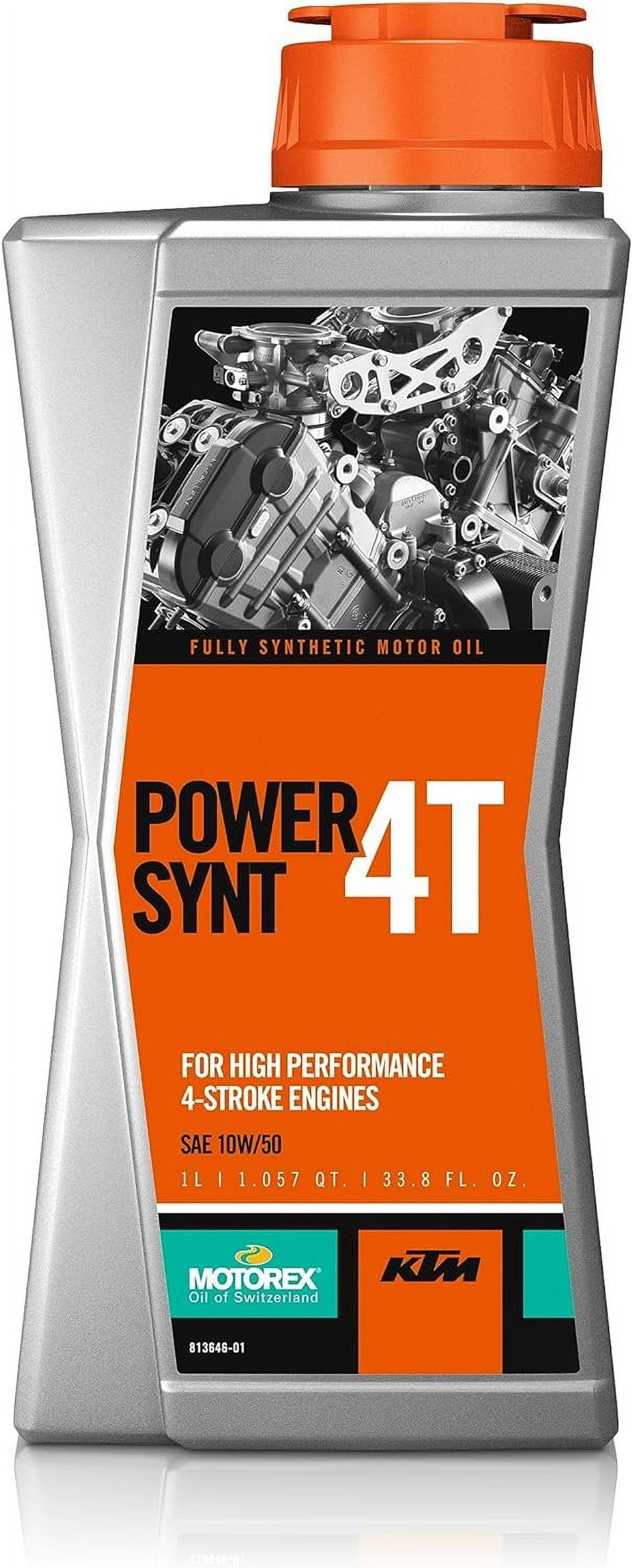Motorex Power Synthetic 4T Motor Oil 10W-50 1 Liter - Walmart.com