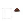 thumbnail image 1 of Mesita de noche de acrílico,Mesa auxiliar de acrílico transparente Mesa auxiliar transparente en capas,Mesa pequeña de acrílico,mesita de noche pequeña,compacta,Sofá en miniatura para, 1 of 8