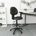 thumbnail image 2 of Boss Office Products Stand Up Drafting Stool with Foot Rest, Black, 2 of 12