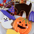 thumbnail image 5 of Juego de cortadores de galletas de Halloween: juego de cortadores de galletas de acero inoxidable con forma de calabaza, fantasma, murciélago y gato para decoraciones de fiesta de comida de Halloween, 5 of 5
