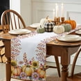 thumbnail image 3 of Fall Thanksgiving Table Runner, Autumn Thanksgiving Kitchen Dining Table Decoration for Home Party Decor 13x60 Inches, 3 of 9