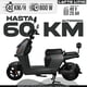 thumbnail image 4 of Bicicleta Bicimoto Eléctrica Latte Litio Negra BikeOn 800W Autonomía 60 km Velocidad 40 km/h Doble Asiento, 4 of 9