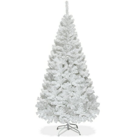 6ft White Artificial PVC Christmas Tree Festive Winter Tree w/ Stand  
