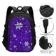 thumbnail image 3 of Easygdp Dark Purple Snowflakes Mochila para Laptop de Viaje con Puerto USB, Mochila para Laptop con Puerto de Carga USB para Mujeres y Hombres, 3 of 7
