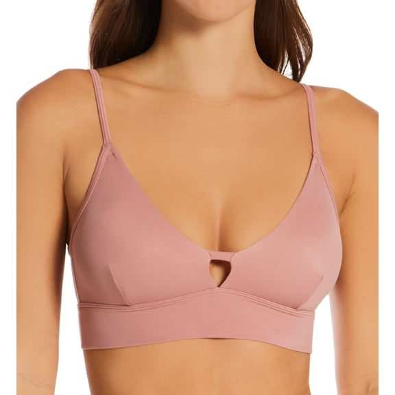 Women's Hanes DHY204 Authentic Longline Triangle Bralette (Earthen Tan M)