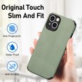 thumbnail image 3 of Compatible with iPhone 13 Mini Case,Cute Woven Pattern Case for Women Men,Bumper,Soft Shockproof Camera Protection Phone Case TPU Anti-Bump Silicone Wireless Charging Case for iPhone 13 Mini,Green, 3 of 8
