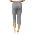 thumbnail image 3 of XFLWAM Women's Capri Yoga Pants High Waisted Loose Fit Soft Drawstring Workout Sweatpants Causal Lounge Pants with Pockets, 3 of 6