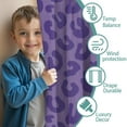 thumbnail image 3 of Blackout Kids Curtains,Leopard Print Childrens Insulated Curtains Set Of 2,Bedroom Essentials,Toddler Room Decor 52"x84"(132x213cm), 3 of 4