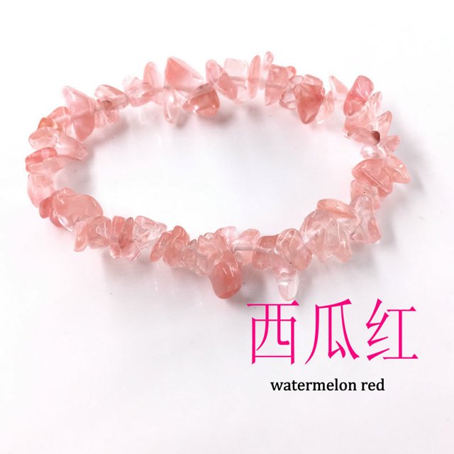 Handmade Stretch 7 Chakra Crystal Chip Bracelet Gravel Bracelet Irregular Natural Stone Charm with Elastic Rope Gift For Women