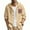 #155-Khaki, variant on YaoYar Mens Cotton Linen Button Down Hoodies Fashion Casual Print Pocket Solid Hooded Long Sleeve Shirts