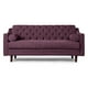 thumbnail image 2 of Sofá Cama Makora Ilios Con Memory Foam, Color Morado, Velvet Respaldo Reclinable De 3 posiciones., 2 of 8