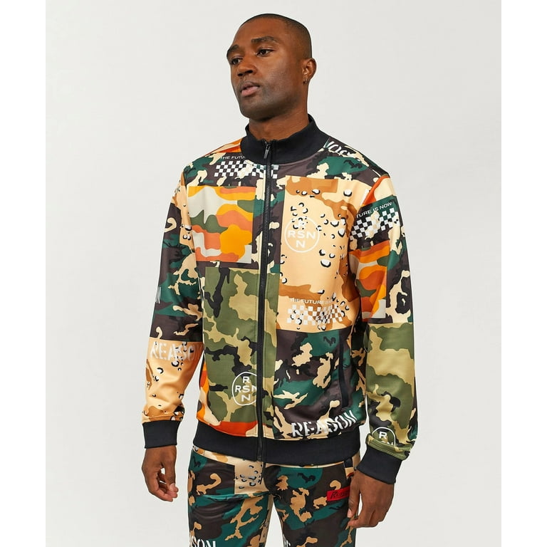 Camouflage track top hotsell