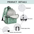 thumbnail image 4 of Paisley and Floral White Pattern Cute School Backpack Bag for School with Padded Back and Adjustable Shoulder Straps 15.25"x11.5"x5.25", 4 of 5