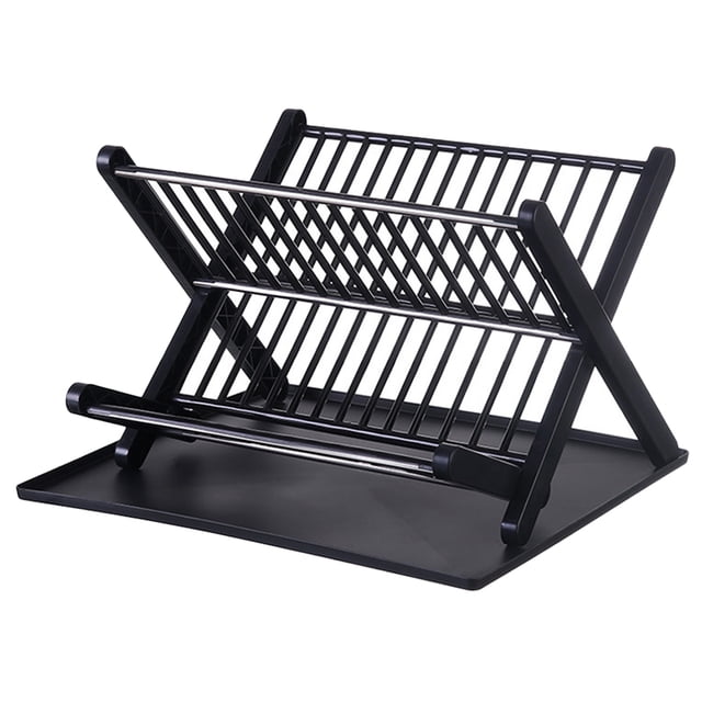 FOLOYORI 1Jgo Estante Para Plegable Negro Con Práctico Para Cocina