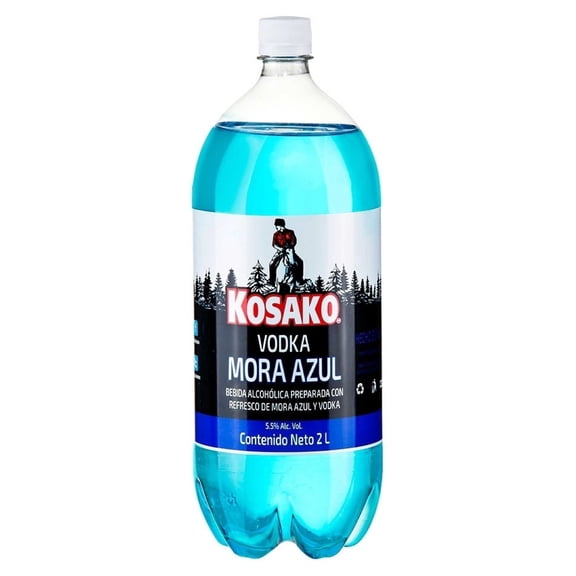 Bebida alcohólica preparada Kosako vodka mora azul 2 l