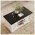 thumbnail image 5 of Vividwood Lift Top Coffee Table with Storage, 4 in 1 Multi-Function Convertible Tea Tables with Hidden Compartment, Farmhouse Center Table Converts to Dining Table for Living Room, Walnut, 5 of 8