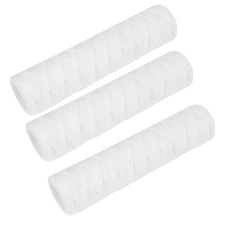 

Unique Bargains 3PCS White Pump Water Sediment String Wound Filter Cartridge Replacement 10