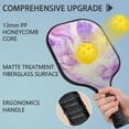 thumbnail image 4 of Pickleball Paddles Set Of 1, Fiberglass Surface, Liquid & Marble Print, 1 Paddles, 2 Balls & Bag, 4 of 5