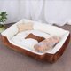 thumbnail image 2 of Bone Coffee Beige Four Seasons Soft Warm Pet Bed Mat Cómodo cojín suministros para gatos perros, 2 of 5