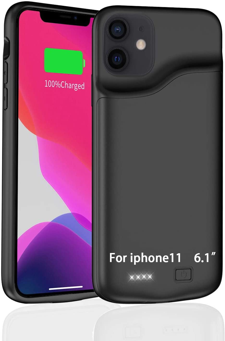 iPhone 11 Pro Battery Case, 4500mAh Ultra Thin Rechargeable Portable