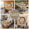 thumbnail image 6 of Brown Cute Cat Large Tapestry for Bedroom Wall Hanging Tapestry, Modern Art Ceiling Backdrop Tapestries Poster Blanket Wall Decor for Teens Room Living Room Dorm 85" x 90", 6 of 8