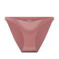 thumbnail image 2 of Siminsem Seamless Thongs for Women No Show – Soft Stretchy Breathable Ladies Thong Panties Stay Put Invisible Edge Underwear for Workout Daily Wear 1PC, Red,L, 2 of 7