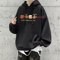 thumbnail image 3 of Spring New Hooded Sweatshirt Dark Coffee Color Fleece-Lined Xl, 3 of 6