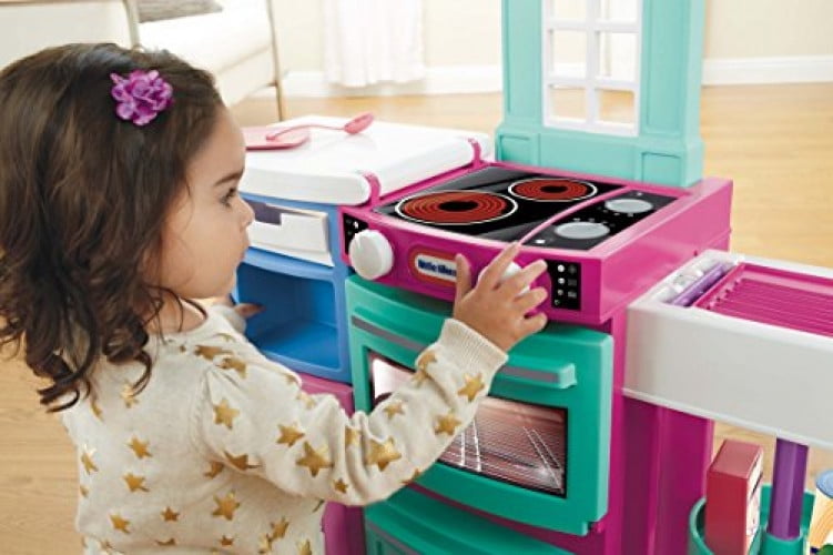 little tikes cook n store kitchen pink