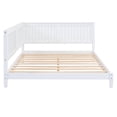 thumbnail image 7 of Full Size Daybed/ Bed In White - Mid-century Modern Style With Wood And Slats Frame For Versatile Decor, 7 of 7