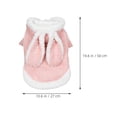 thumbnail image 2 of OFFIGAM Warm Pink Dog Hoodie Comfortable Windproof Clothes Ideal for Pet Cosplay, 2 of 8