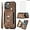 Brown, variant on Phone Case for iPhone 14 6.1 inch Wallet Cover with Screen Protector and Wrist Strap Lanyard RFID Credit Card Holder Ring Stand Cell Accessories iPhone14 5G i i-Phone i14 iPhone14case Women Men Black