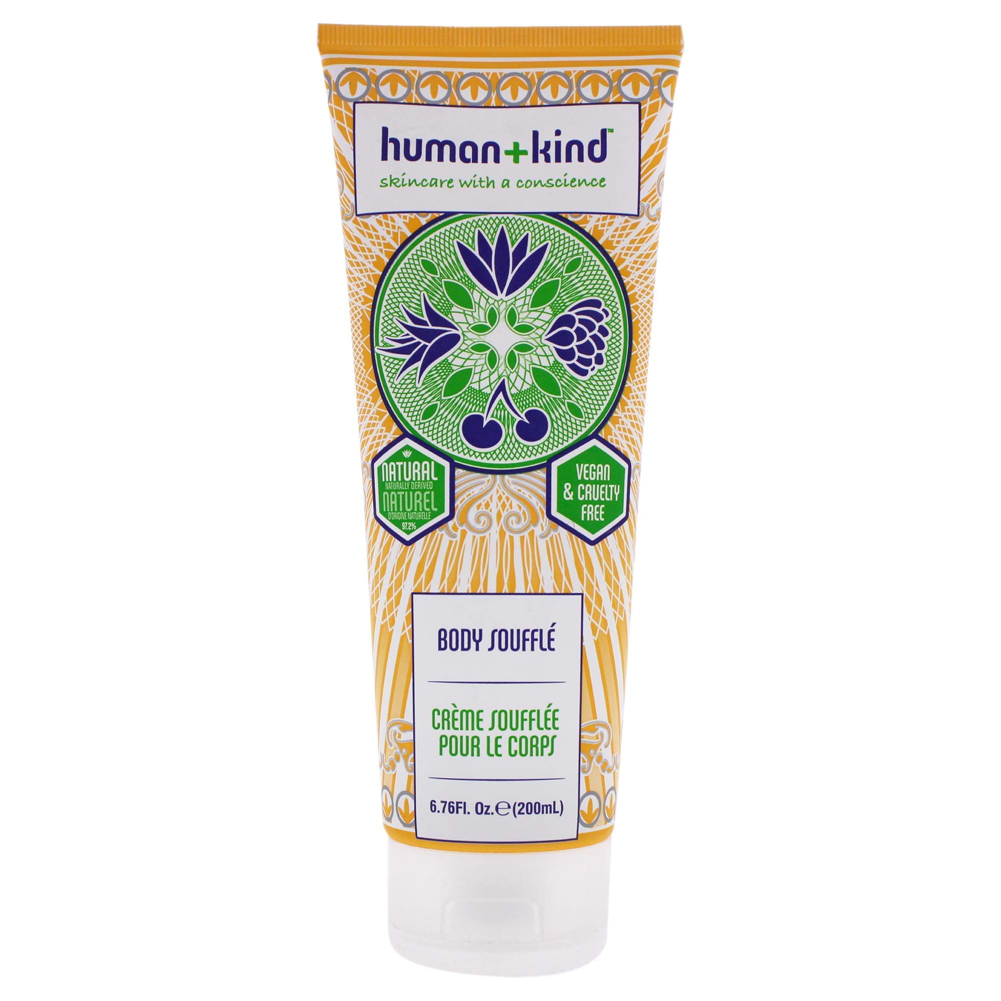 Human+Kind Body Souffle Cream - Original Moisturizer Lotion For Men And Women - Organic, Vegan Healing Cream That Cracked And Rough Skin - The Best Natural Relief Ointment - Tube - 6 - Walmart.com