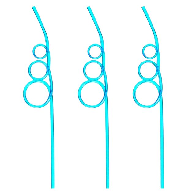 3 pajitas divertidas para niños y adultos, pajitas de plástico reutilizables con forma de lazo y diseño loco para actividades en el aula, día de San Valentín