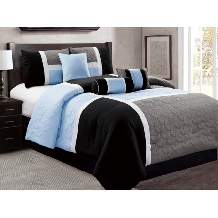Luka Luxury 7 Piece Comforter Set Queen