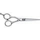 thumbnail image 5 of Tijeras de peluquería profesionales para zurdos de 5,5 pulgadas, de acero inoxidable italiano, con mango ergonómico., 5 of 5