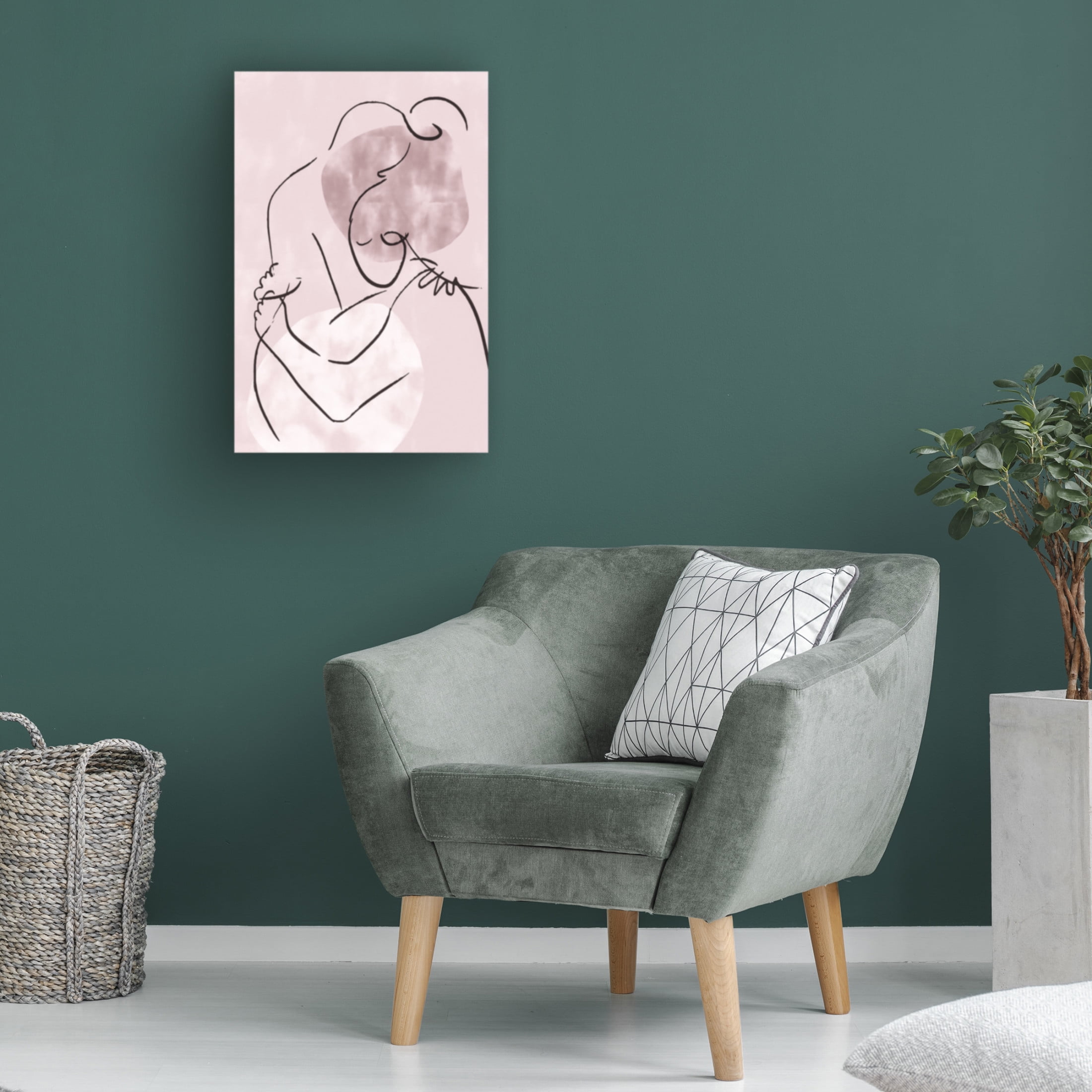 Trademark Fine Art Pictufy Studio II Lovers Hug Canvas Wall Art