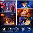 thumbnail image 5 of Christmas Gift New Year Star Projector Night Light Projector with LED Galaxy Ocean Wave Projector Bluetooth Music Speaker for Kid Adult Bedroom,Game Rooms,Party,Home Theatre,Night Light Ambiance, 5 of 8