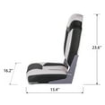thumbnail image 6 of NORTHCAPTAIN S1 Deluxe High Back Folding Boat Seat(2 Seats),White/Black,Stainless Steel Screws Included, 6 of 7